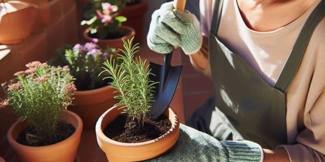 como plantar alecrim no vaso