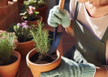 como plantar alecrim no vaso