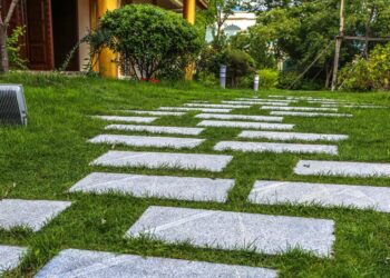 jardim com pedras