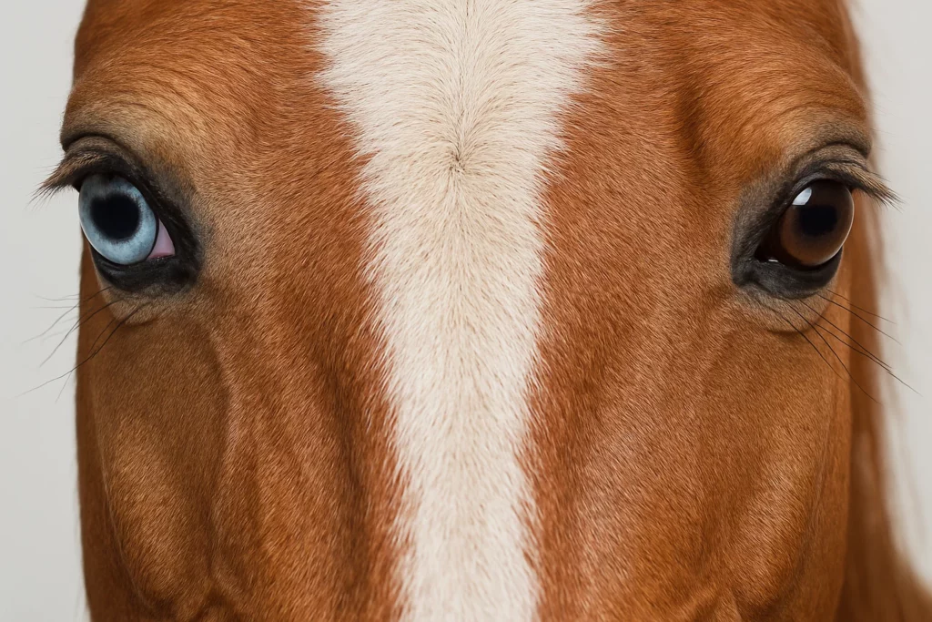 Cavalos com olhos de cores diferentes: conheça a heterocromia