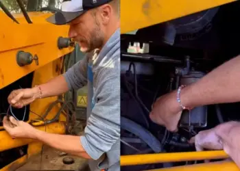 Rodrigo Hilbert conserta trator e internautas reagem: “Já chega, irmão!”