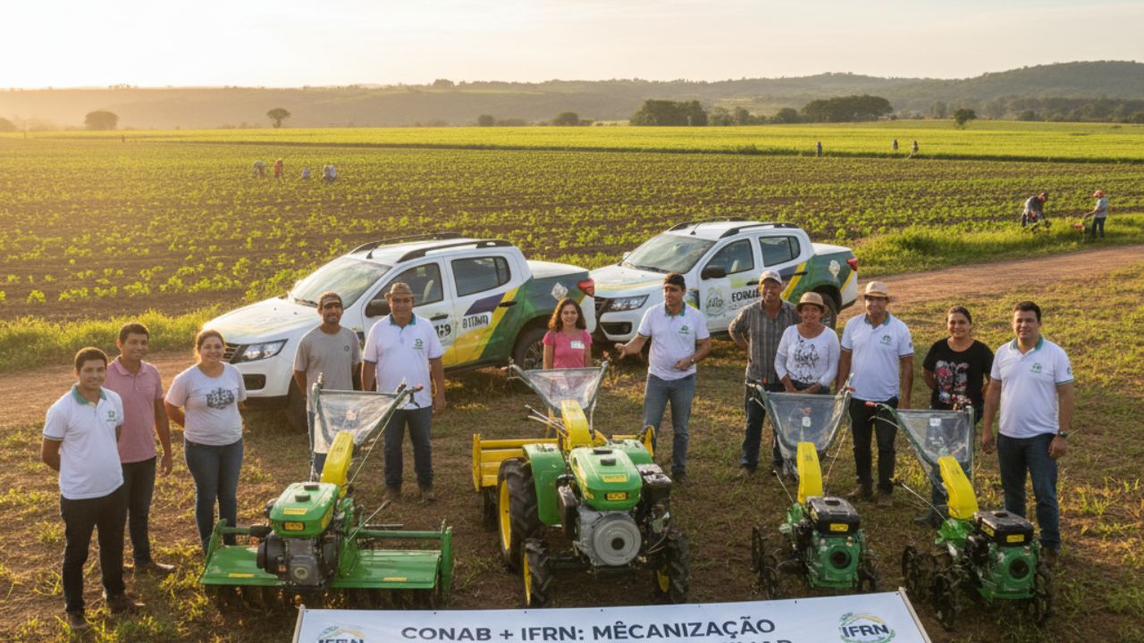 Conab acelera mecanização no campo e inicia distribuição nacional de máquinas para a agricultura familiar