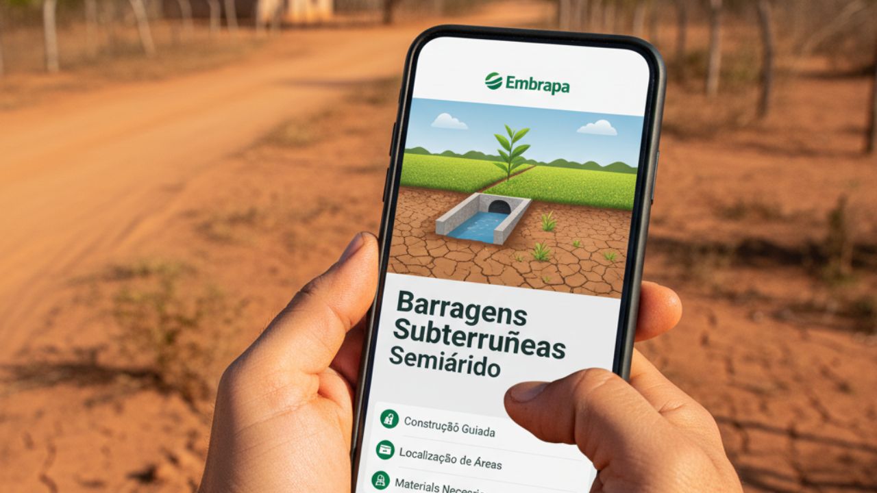 Embrapa lança aplicativo que orienta a construção de barragens subterrâneas no semiárido