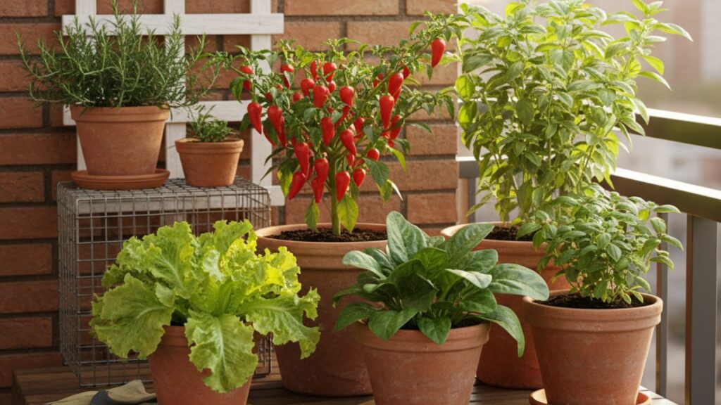 5 plantas produtivas e fáceis de cuidar para pequenas varandas