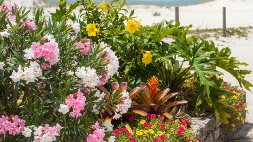 Essas plantas convivem bem com a maresia e são resistentes em áreas litorâneas