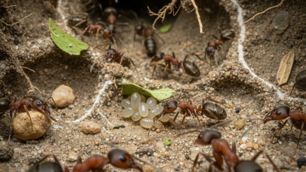 O que uma formiga vê? Microcâmera mostra os bastidores de uma colônia em funcionamento