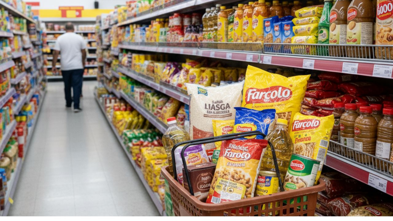 Preços da cesta básica recuam em dezembro puxados por alimentos essenciais