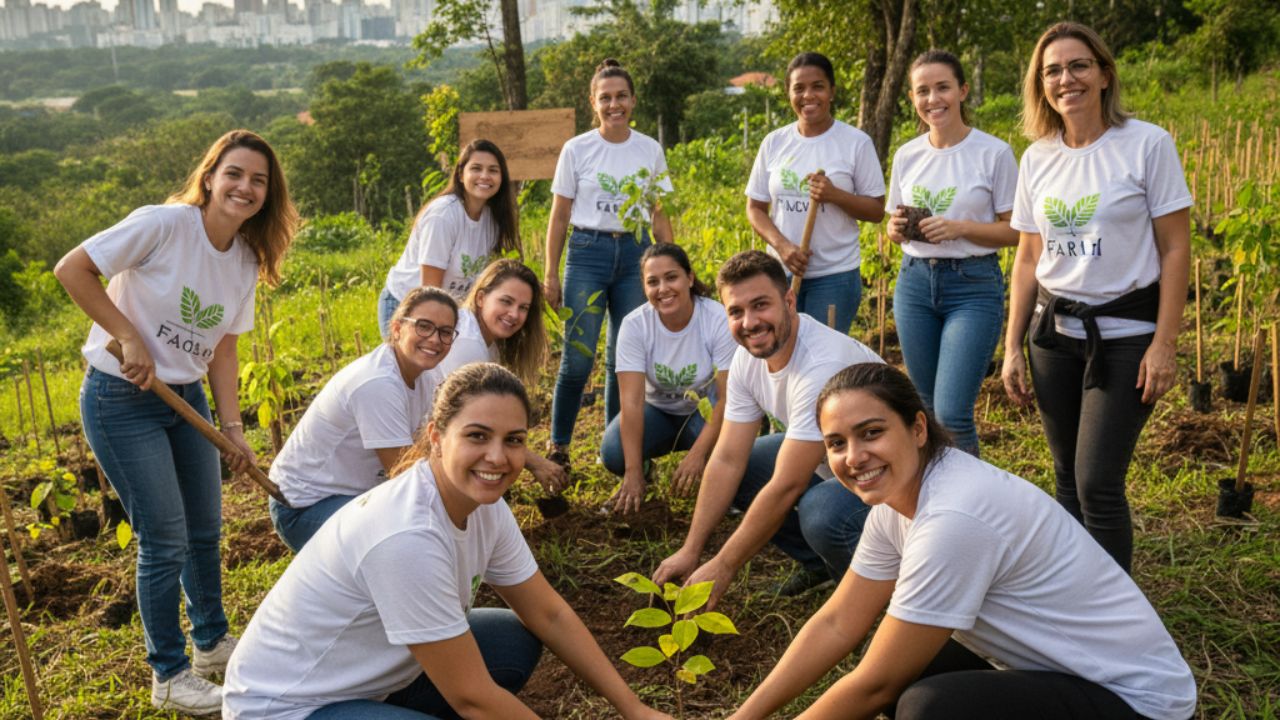 Plantio de árvores nativas marca década de atuação conjunta da Index Conectada e Farah Service