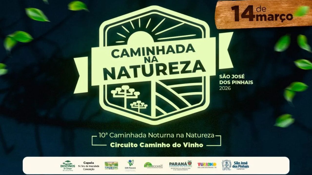 Caminhada noturna gratuita em SJP combina trilhas em propriedades rurais com doação solidária