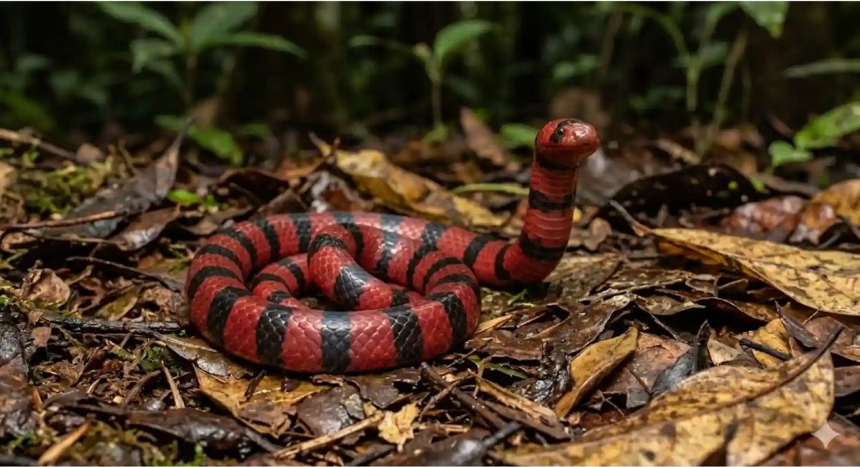 Anilius scytale: como a serpente mais enigmática da Amazônia transforma a cauda em escudo contra predadores