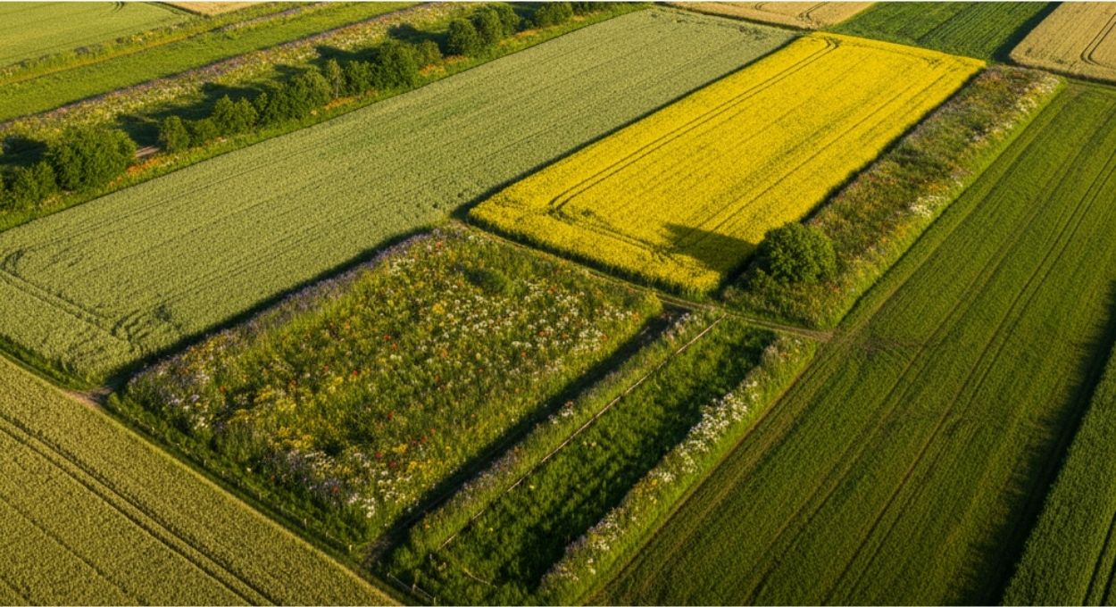 Por que as lavouras europeias têm canteiros de flores nas bordas e as brasileiras deveriam ter também