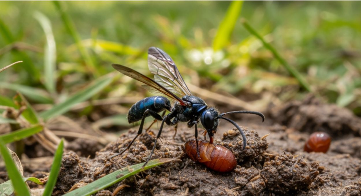 Vespa do Pantanal ataca mosca-dos-chifres e reduz dependência de inseticidas na pecuária de corte