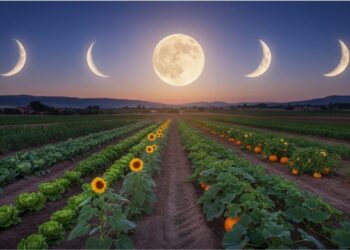 Entenda como o calendário lunar orienta o cultivo de raízes, folhas, flores e frutos
