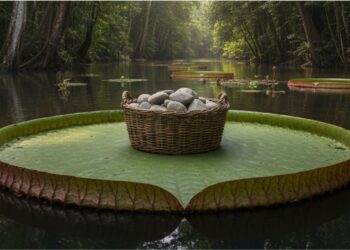 Vitória-régia: a planta amazônica que sustenta 40 kg e ensinou engenheiros a construir telhados